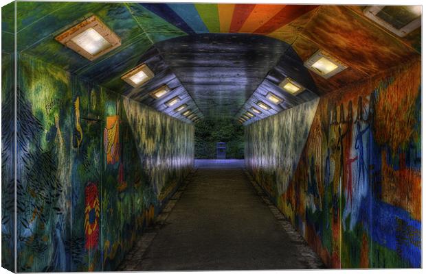 Graffiti Tunnel Canvas Print by Ian Mitchell