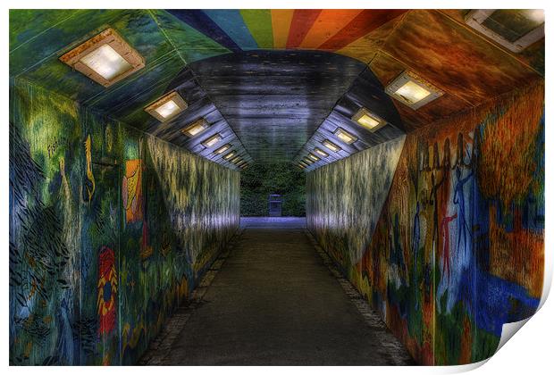 Graffiti Tunnel Print by Ian Mitchell