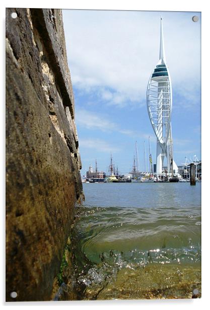 spinnaker tower Acrylic by David Wedge