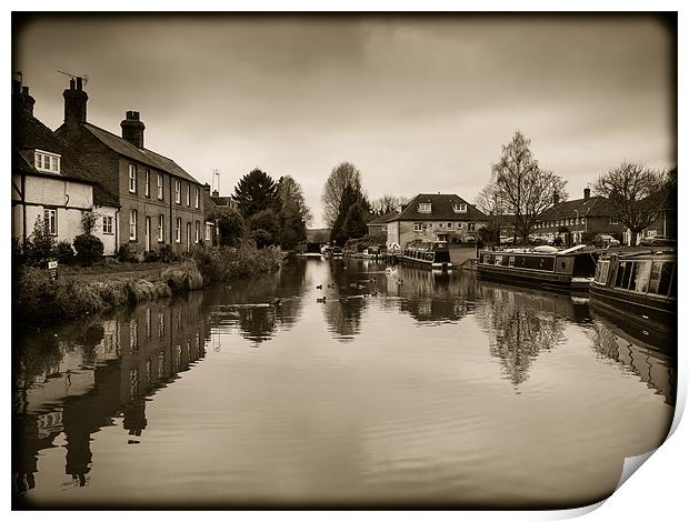 Hungerford Canal, Berkshire, England, UK Print by Mark Llewellyn