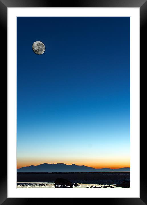 Ardrossan New Moon Framed Mounted Print by Paul Messenger
