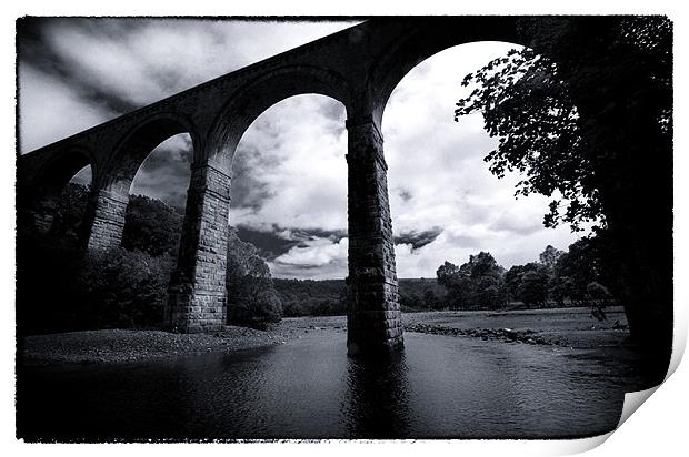Lambley Viaduct, Cumbria. Print by David Hare