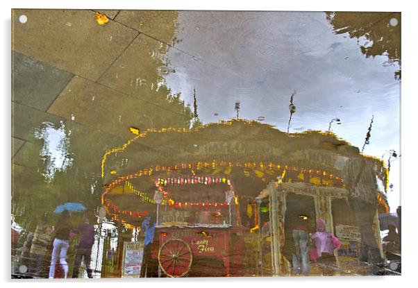 Magical Carousel Acrylic by Tracey Selby