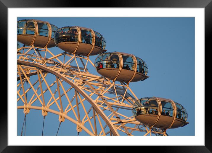 Magnificence of London Eye Framed Mounted Print by Luigi Petro