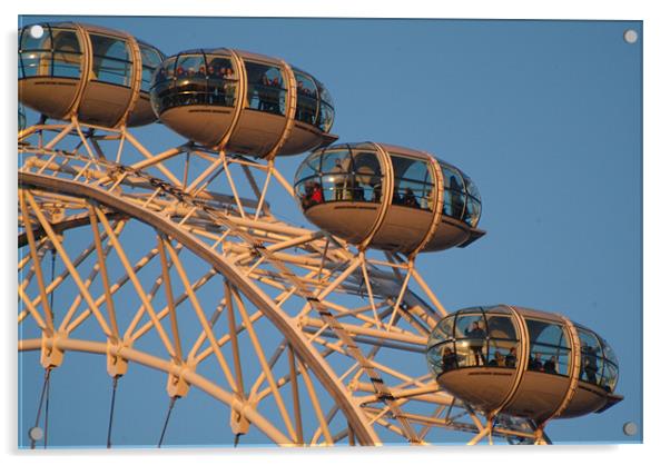 Magnificence of London Eye Acrylic by Luigi Petro