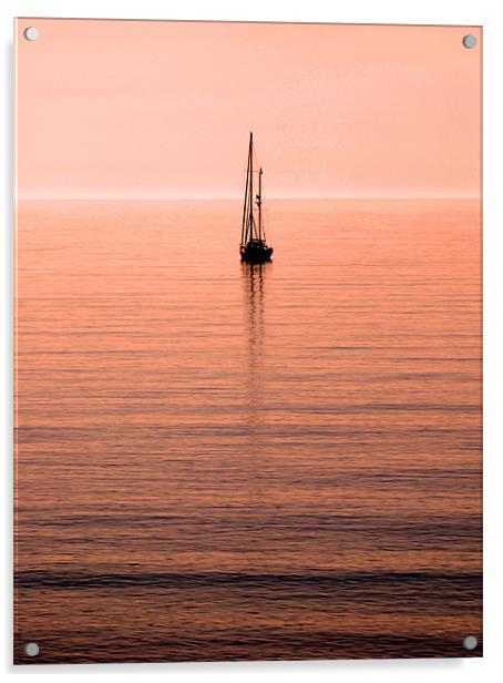 Morning Sail Acrylic by David Hollingworth