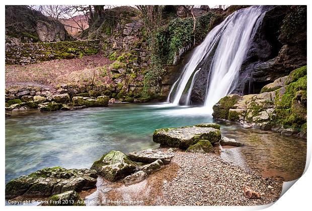 Janets Foss at Malham Print by Chris Frost