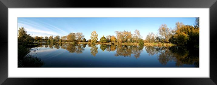 Churn Lake Framed Mounted Print by Philip Marland