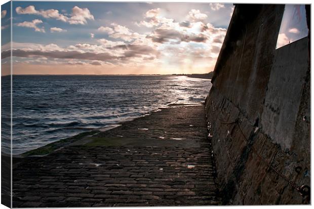 December Sunset Canvas Print by David Hollingworth