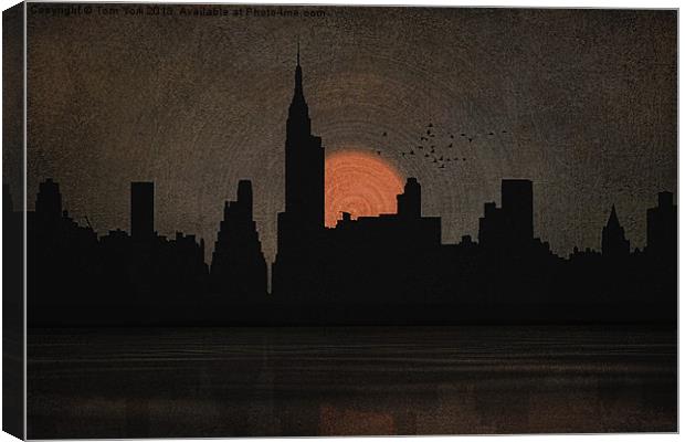 NEW YORK CITY SKYLINE Canvas Print by Tom York