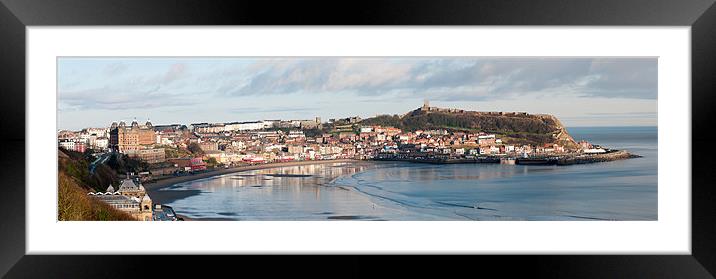 Scarborough on a Winter Day Framed Mounted Print by David Hollingworth