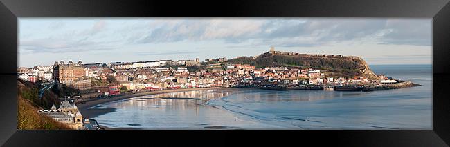 Scarborough on a Winter Day Framed Print by David Hollingworth