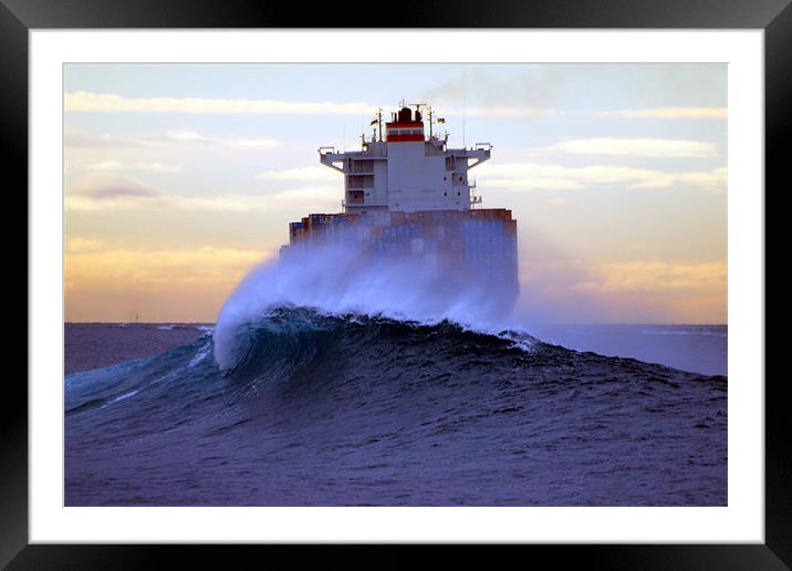 What a Wake Framed Mounted Print by
