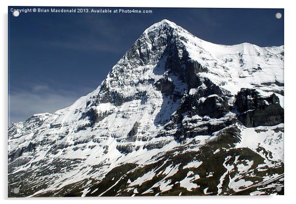 The Eiger North Face Acrylic by Brian Macdonald