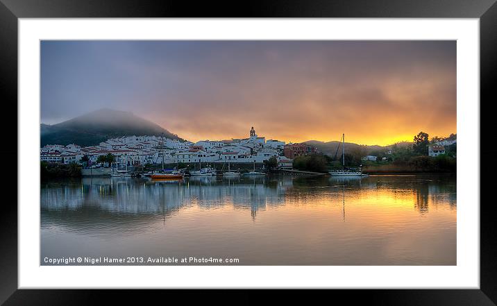 Dawn On The Rio Framed Mounted Print by Wight Landscapes