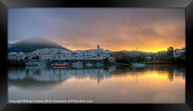 Dawn On The Rio Framed Print by Wight Landscapes