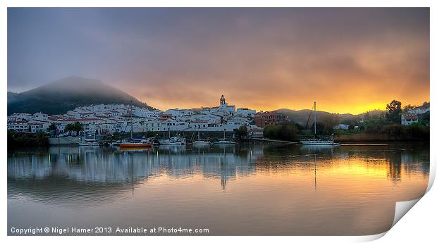 Dawn On The Rio Print by Wight Landscapes