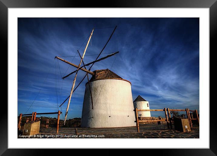 Silent Windmills Framed Mounted Print by Wight Landscapes