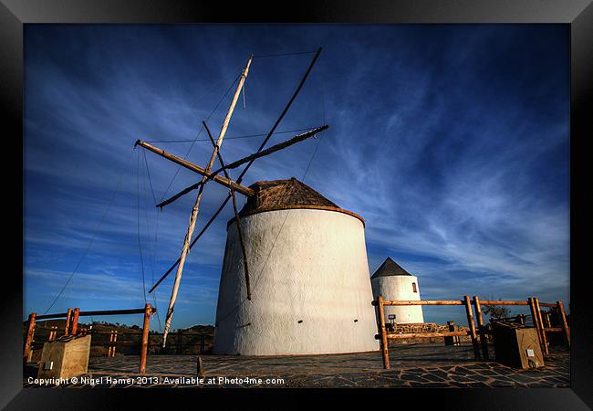 Silent Windmills Framed Print by Wight Landscapes