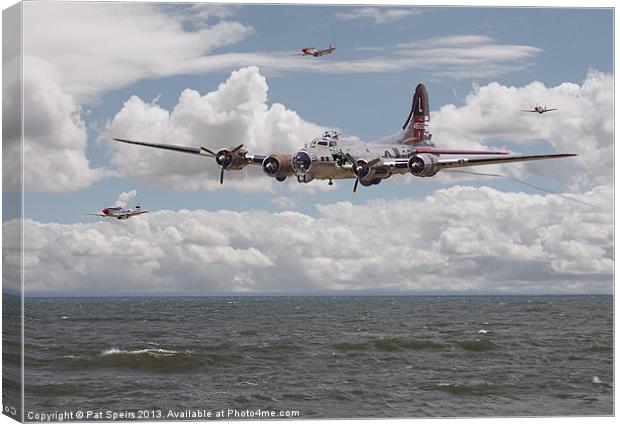 B17 - The Hardest Mile Canvas Print by Pat Speirs