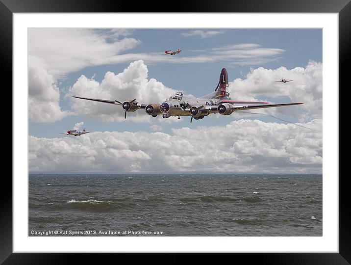 B17 - The Hardest Mile Framed Mounted Print by Pat Speirs