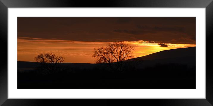 Sunset Dingle Framed Mounted Print by barbara walsh