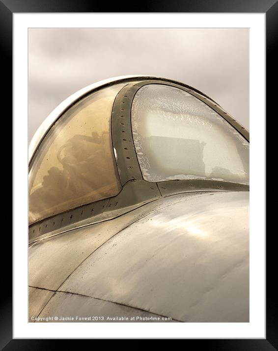 Hawker Hunter Cockpit Framed Mounted Print by Jackie Forrest