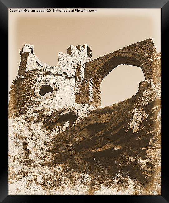 Castle Sepia Framed Print by Brian  Raggatt