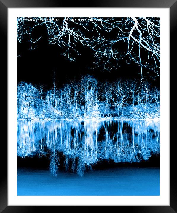 Lake Nights reflections Framed Mounted Print by Brian  Raggatt