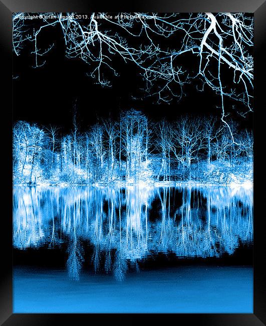 Lake Nights reflections Framed Print by Brian  Raggatt