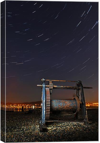 Clachnaharry star trails Canvas Print by Macrae Images