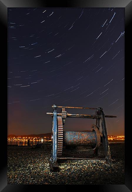 Clachnaharry star trails Framed Print by Macrae Images