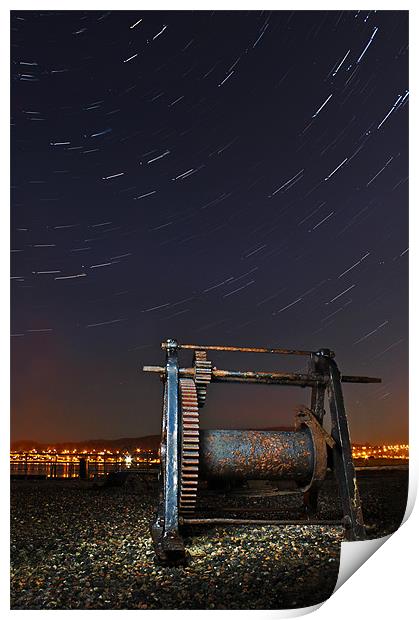 Clachnaharry star trails Print by Macrae Images