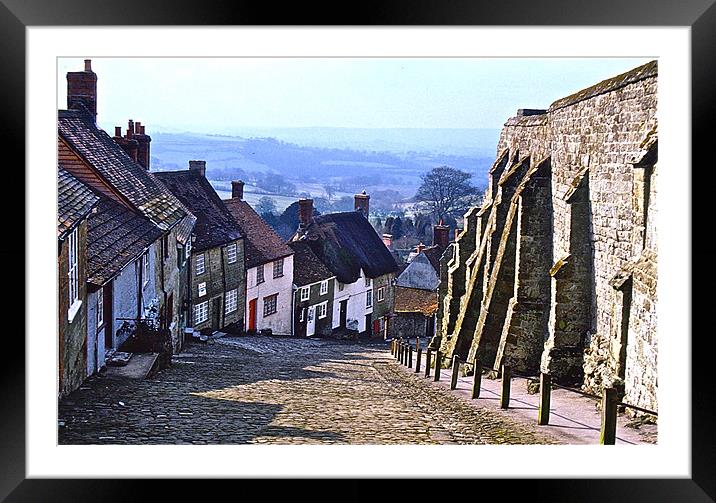 Gold Hill Framed Mounted Print by David Davies