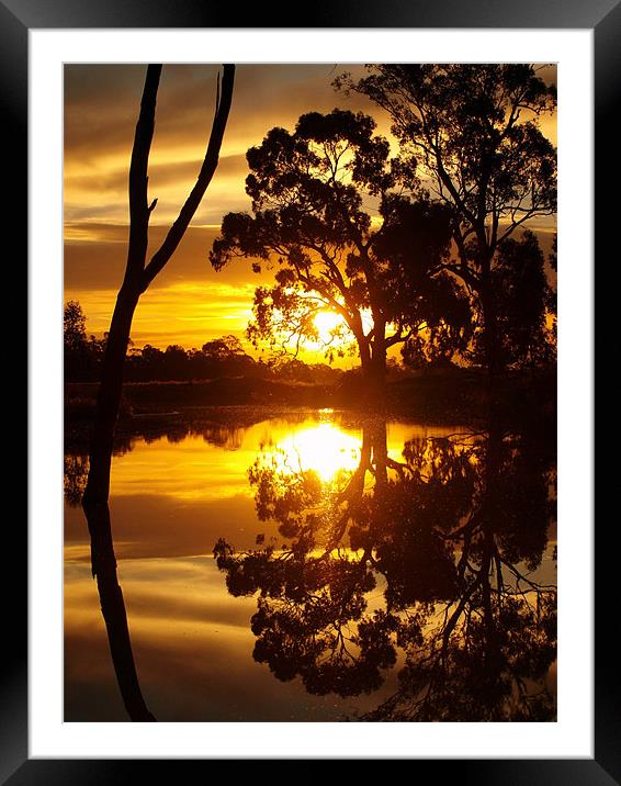 Mirrored Image Framed Mounted Print by
