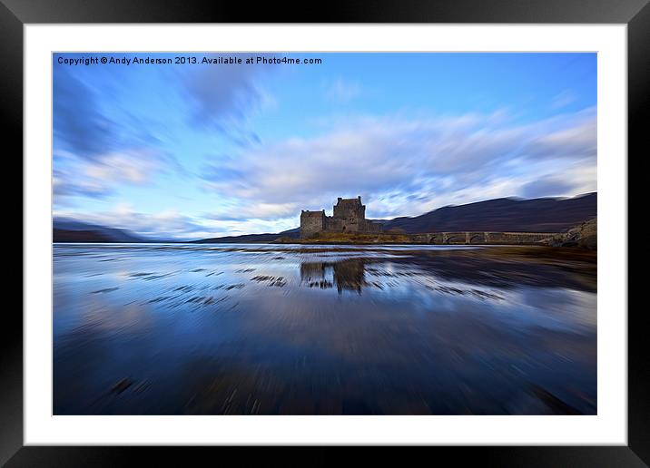 Eagle View of Eilean Donan Castle Framed Mounted Print by Andy Anderson