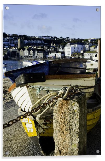 Tie your boats up Acrylic by Kieran Brimson