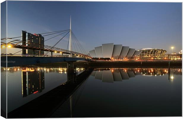 River Clyde Reflections Canvas Print by Grant Glendinning
