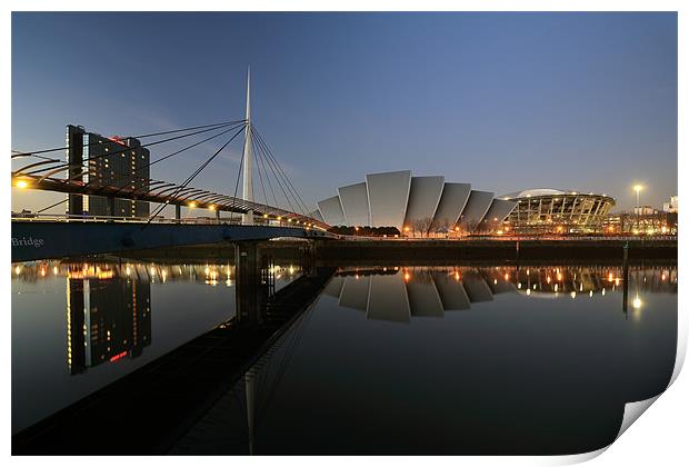 River Clyde Reflections Print by Grant Glendinning