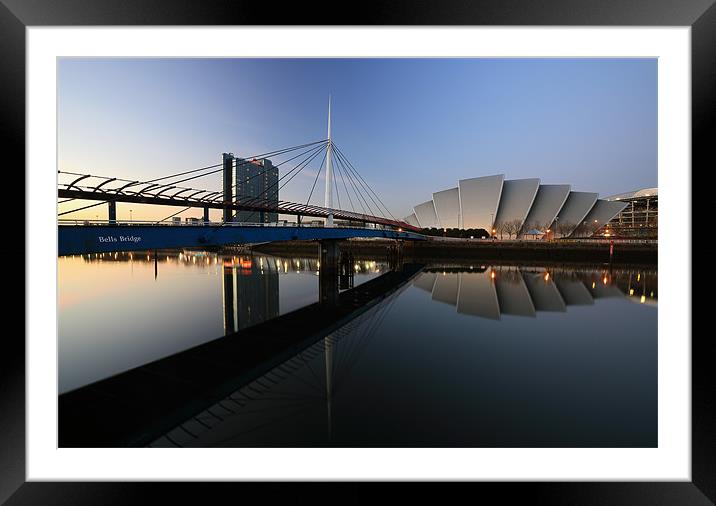 Clydeside Reflections Framed Mounted Print by Grant Glendinning