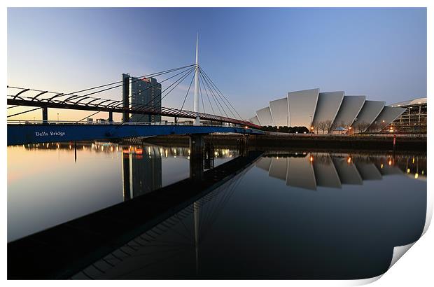 Clydeside Reflections Print by Grant Glendinning
