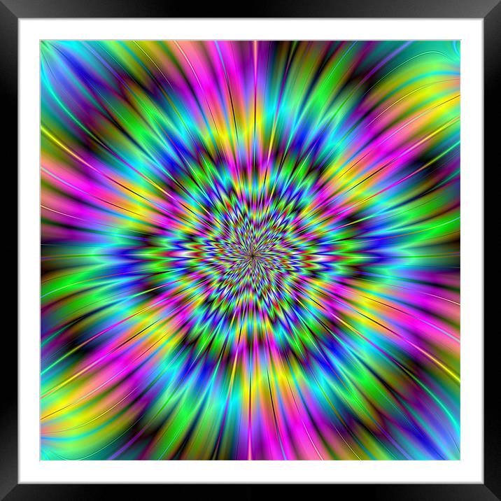 Rainbow Star Framed Mounted Print by Colin Forrest