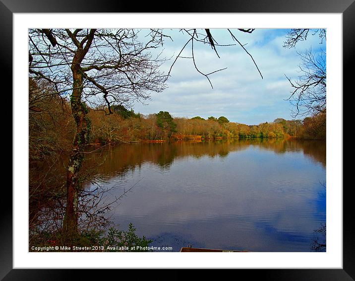 Breach Pond Framed Mounted Print by Mike Streeter