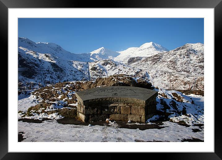 Views to Snowdon Framed Mounted Print by Gail Johnson