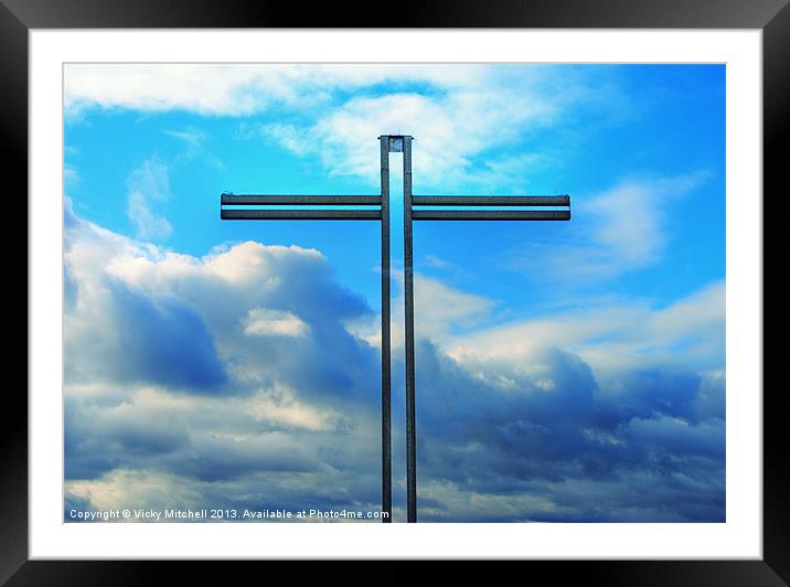 Aberdeen Cross Framed Mounted Print by Vicky Mitchell