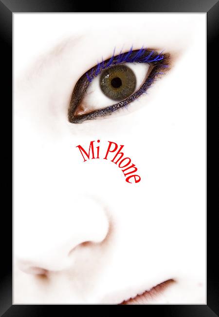 Mi Phone Framed Print by Wayne Molyneux