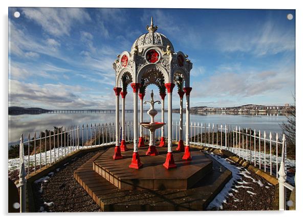 Newport Fountain Acrylic by Andrew Beveridge