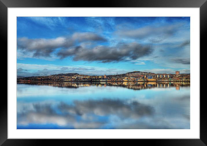 Dundee Reflections Framed Mounted Print by Andrew Beveridge