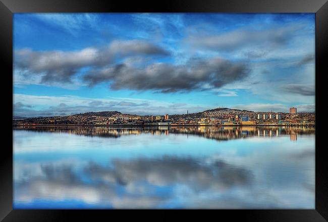 Dundee Reflections Framed Print by Andrew Beveridge