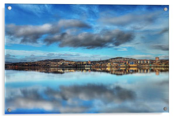 Dundee Reflections Acrylic by Andrew Beveridge
